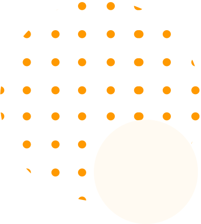 orange dots and yellow circle graphic