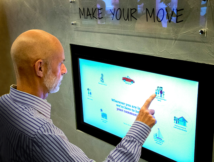 touch screen signage