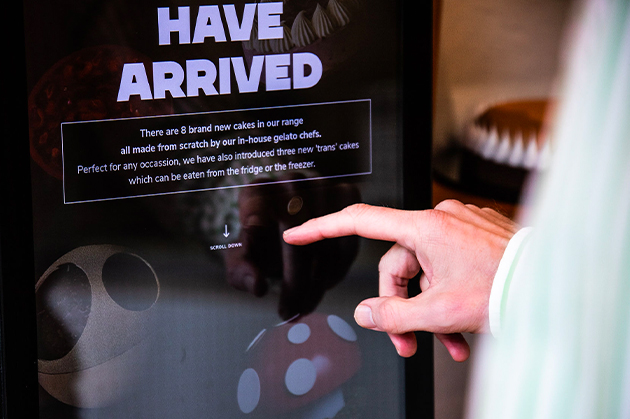 touch screen signage