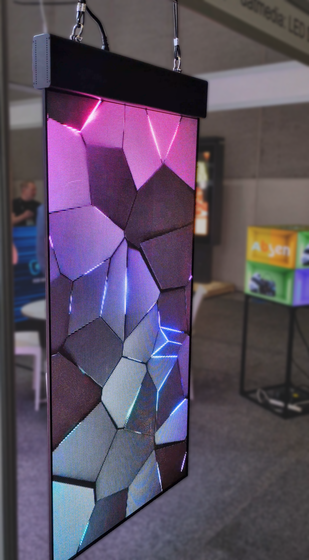 thin hanging led display